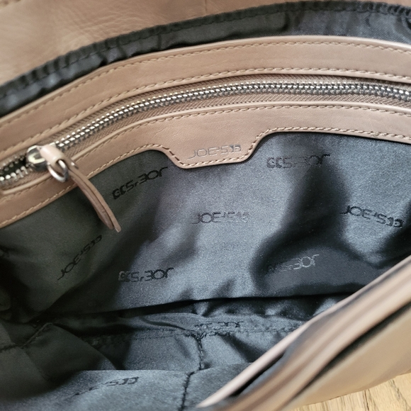 Vintage Joe's Jeans Leather Crossbody/Cluch Purse Handbag Brown Tan - Picture 8 of 12